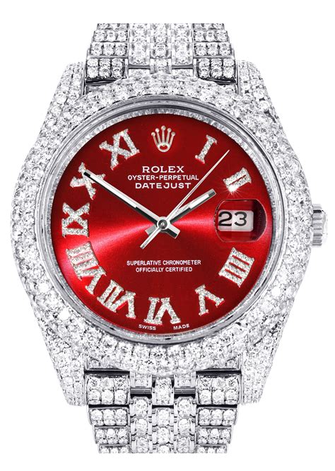 diamond red rolex|diamond rolex for sale.